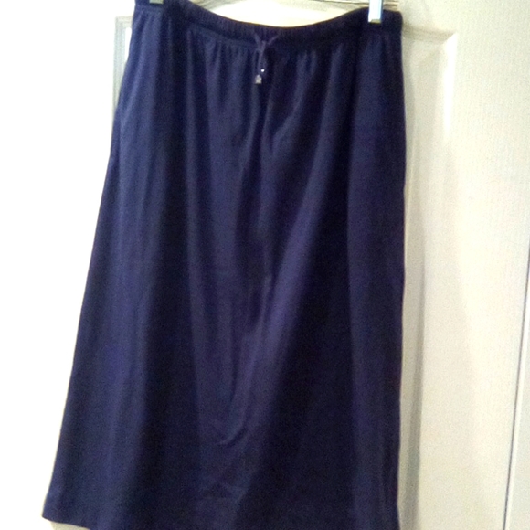 All American Comfort  Solid Skirt Comfortable  Formal Work Women Size L - Picture 2 of 6